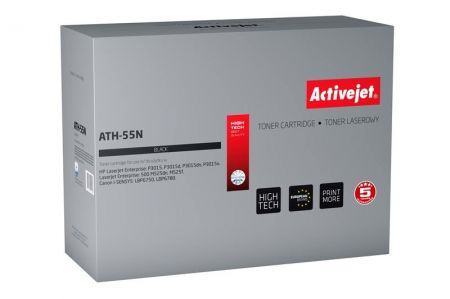 Toner Activejet ATH-55N (do drukarki Canon Hewlett Packard  zamiennik HP 55A/Canon CRG-724 CE255A supreme 6000str. czarn