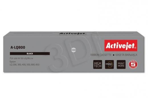 Taśma Activejet A-LQ800 (do drukarki Epson, zamiennik S015019/S015021 (7753) czarny)